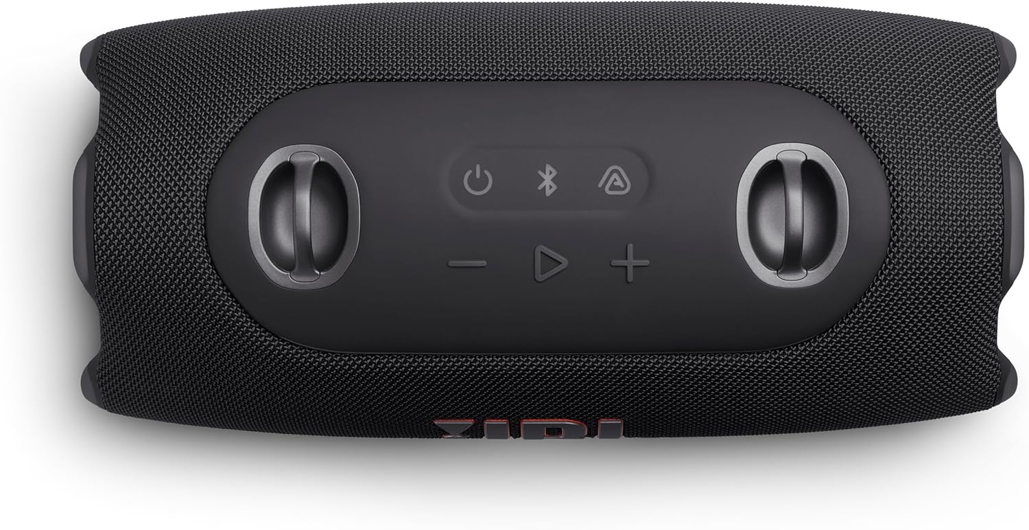 JBL Xtreme 5 - Portable Waterproof Speaker with Massive Legendary JBL Sound, Ambient Edge Lighting, Convenient Shoulder Strap, Supports Lossless USB-C Audio, Built-in powerbank & Auracast™ (Black)