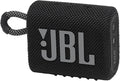 JBL Go 3 Portable Waterproof Speaker with Pro Sound, Powerful Audio, Punchy Bass, Ultra-Compact Size, Dustproof, Wireless Bluetooth Streaming, 5 Hours of Playtime - Black, JBLGO3BLK