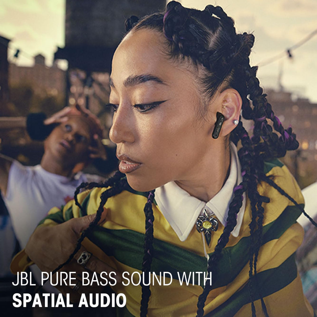 JBL Tune Beam 2 True Wireless Adaptive Noise Cancelling with Smart Ambient Earbuds, Personi-Fi 3.0, Multi-point connection, 6-Mics Technology, 48H Battery, Water and Dust Resistant - JBLTBEAM2TQE