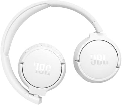 JBL Tune 770NC Adaptive Noise Cancelling Wireless Over-Ear Headphones, Pure Bass Sound, Smart Ambient, Bluetooth 5.3, Le Audio, VoiceAware, 70H Battery, Multi-Point Connect - White, JBLT770NCWHT
