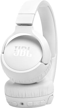 JBL Tune 770NC Adaptive Noise Cancelling Wireless Over-Ear Headphones, Pure Bass Sound, Smart Ambient, Bluetooth 5.3, Le Audio, VoiceAware, 70H Battery, Multi-Point Connect - White, JBLT770NCWHT