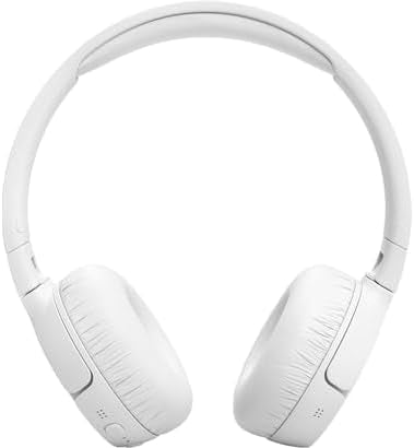JBL Tune 770NC Adaptive Noise Cancelling Wireless Over-Ear Headphones, Pure Bass Sound, Smart Ambient, Bluetooth 5.3, Le Audio, VoiceAware, 70H Battery, Multi-Point Connect - White, JBLT770NCWHT