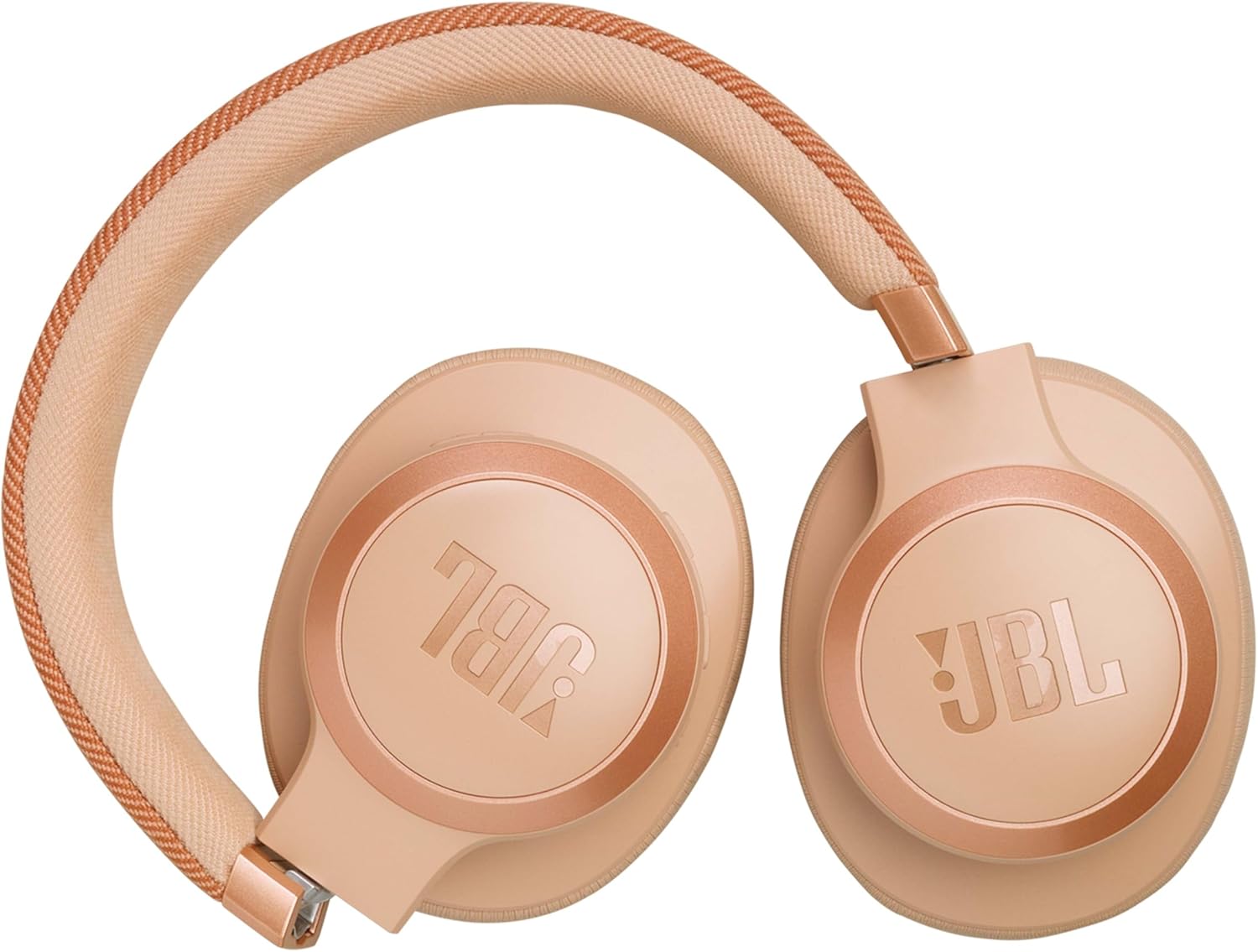 JBL LIVE 770NC Wireless Over-Ear Headphones – Adaptive Noise Cancelling, JBL Signature Sound, 65H Battery, Smart Ambient & Bluetooth 5.3, JBLLIVE770NCSAT, Beige