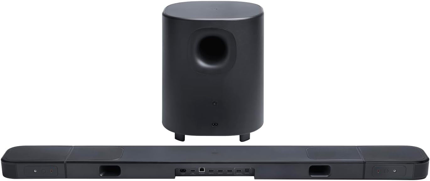 JBL BAR 1000MK2 7.1.4 Channel Soundbar with Dolby Atmos, DTS:X, Detachable Wireless Surround Speakers, 960W Output, 10" Subwoofer, HDMI eARC, and Wi-Fi