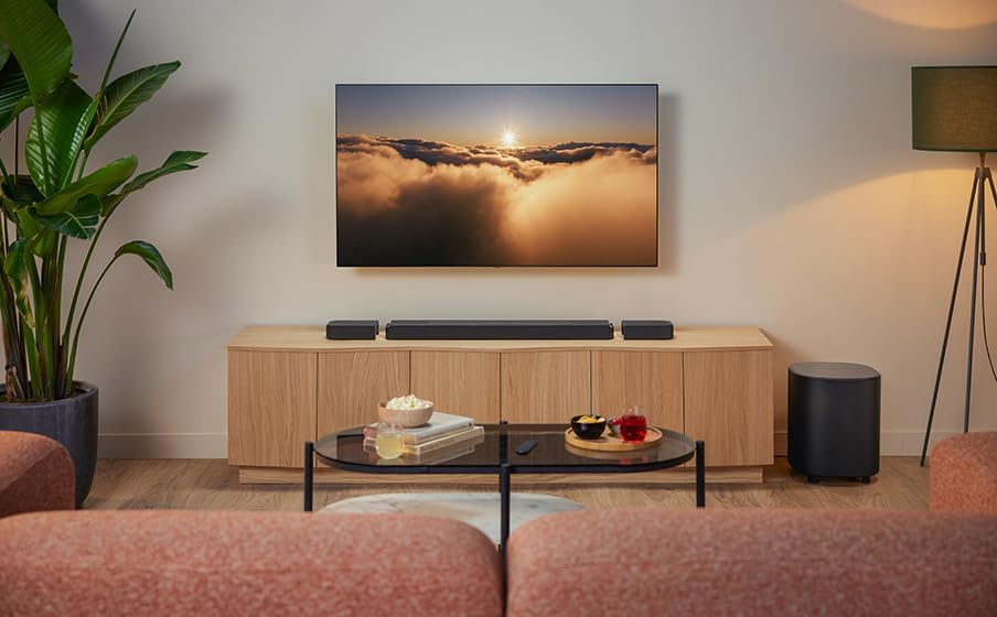 JBL BAR 1000MK2 7.1.4 Channel Soundbar with Dolby Atmos, DTS:X, Detachable Wireless Surround Speakers, 960W Output, 10" Subwoofer, HDMI eARC, and Wi-Fi