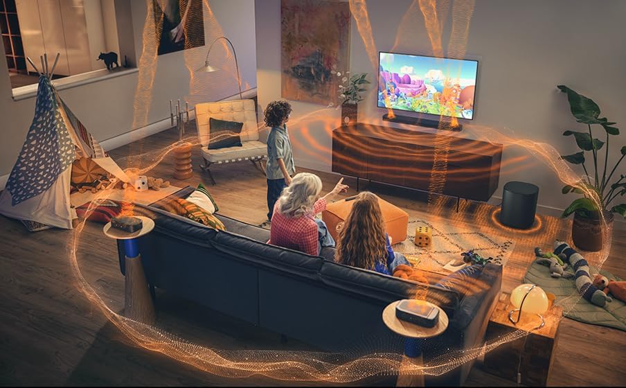JBL BAR 1000MK2 7.1.4 Channel Soundbar with Dolby Atmos, DTS:X, Detachable Wireless Surround Speakers, 960W Output, 10" Subwoofer, HDMI eARC, and Wi-Fi