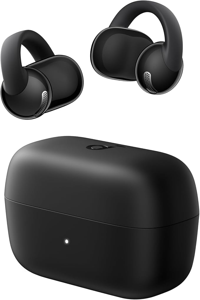 Soundcore C50i by Anker, Open-Ear Headphones, Clip-On Earbuds, Ultra-Comfort, FlexiClip Design, 12mm Drivers for Powerful Bass, AI Clear Calls, 28H Playtime, Secure Fit, Hi-Res, IP55, Bluetooth 6.0