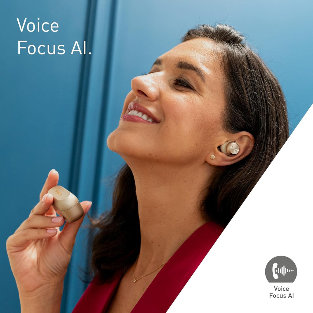 Technics EAH-AZ100E-S Wireless Earbuds with Noise Cancelling, Bluetooth Multipoint, Voice Focus AI, Comfortable In-Ear Earbuds, Champagne Gold