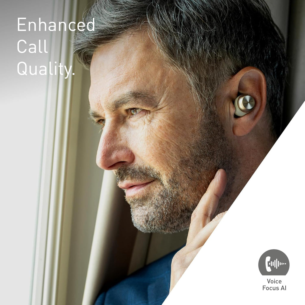 Technics EAH-AZ100E-S Wireless Earbuds with Noise Cancelling, Bluetooth Multipoint, Voice Focus AI, Comfortable In-Ear Earbuds, Champagne Gold