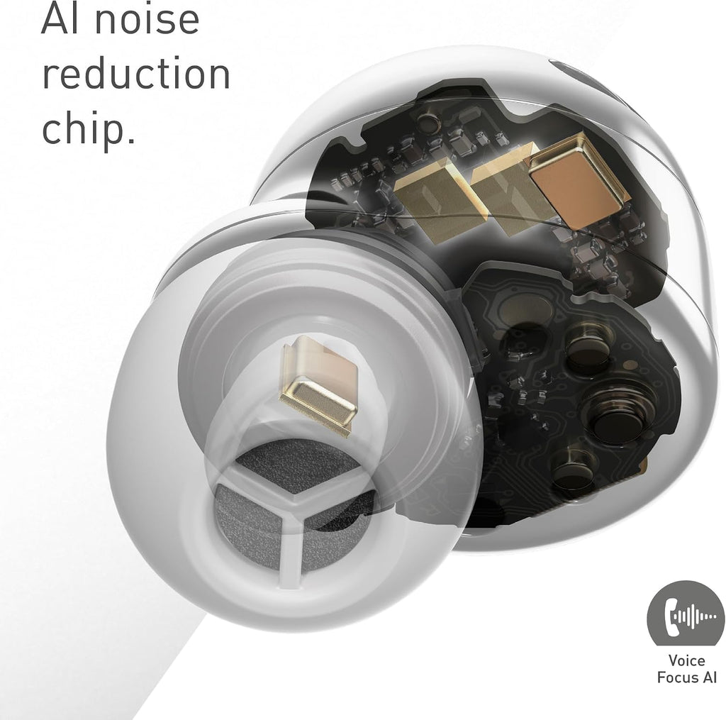 Technics EAH-AZ100E-S Wireless Earbuds with Noise Cancelling, Bluetooth Multipoint, Voice Focus AI, Comfortable In-Ear Earbuds, Champagne Gold