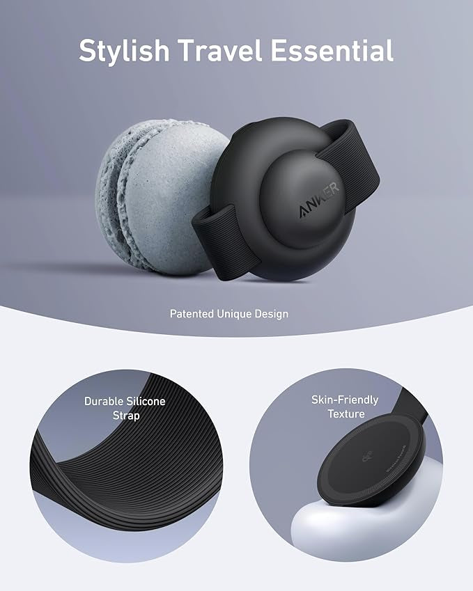 Anker MagSafe Compatible MagGo UFO 3-in-1 Charger, iPhone 17 Wireless Charging Station, 15W Qi2 Certified, Foldable Travel Charging Pad, for iPhone 17/16/15, AirPods, Apple Watch (Not a Power Bank)