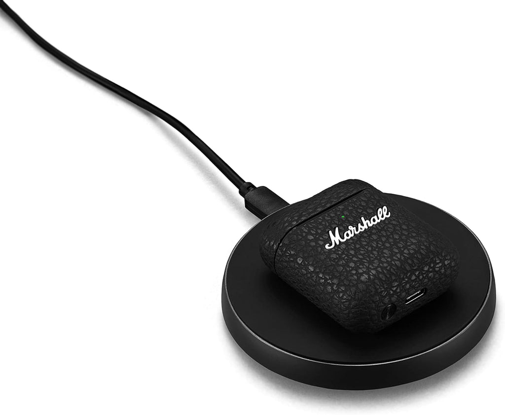 Marshall Minor III Bluetooth Earphones - Water Resistant Earphones Bluetooth Wireless Earbuds With 25 Hours Playtime - Black