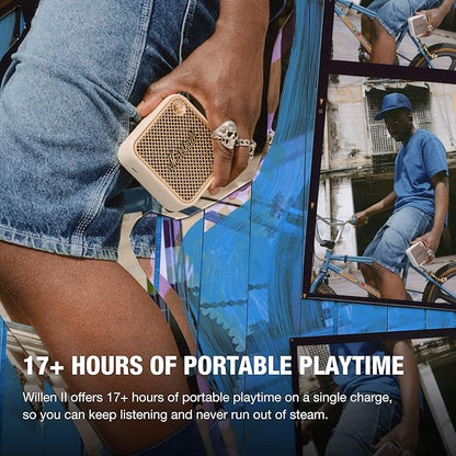 Marshall Willen II Wireless Bluetooth Speaker, over 17+ Hours Playtime, Dust and Waterproof Design (Cream)