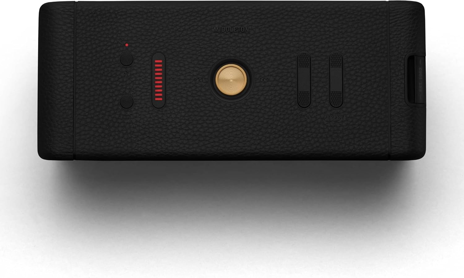 Marshall Middleton Bluetooth Portable Speaker for Outdoor Adventures, 20+ hours of Wireless playtime, water resistant IP67 50W - Black and Brass