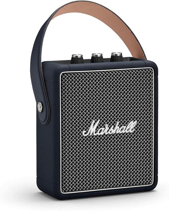 Marshall Stockwell II Wireless Portable Bluetooth Speaker 20+ Hours 20W - Black & Brass