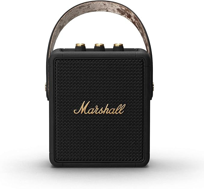 Marshall Stockwell II Wireless Portable Bluetooth Speaker 20+ Hours 20W - Black & Brass