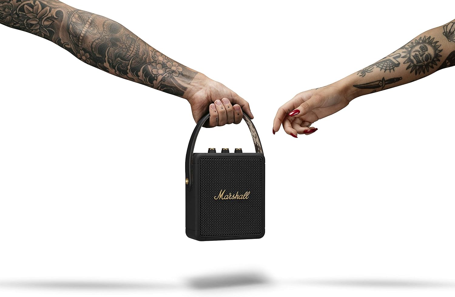 Marshall Stockwell II Wireless Portable Bluetooth Speaker 20+ Hours 20W - Black & Brass