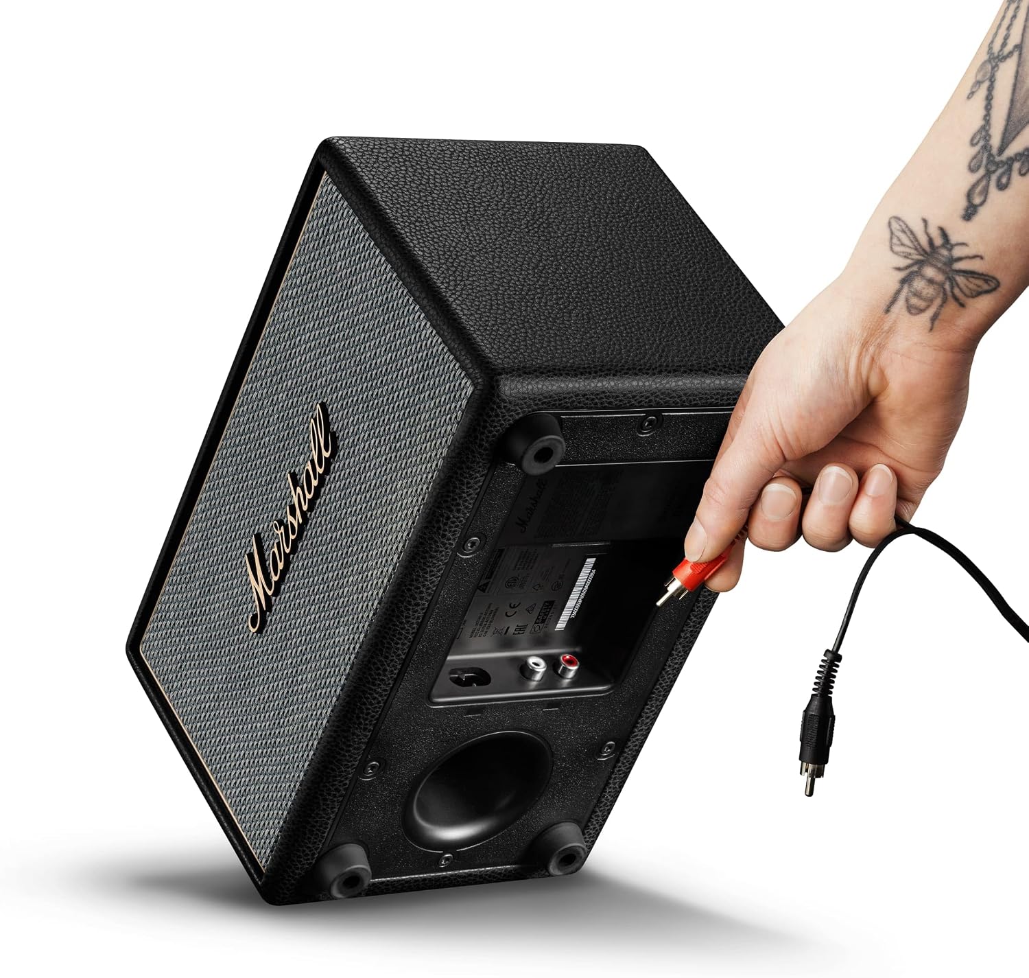 Marshall Acton IV Bluetooth Home Speaker - Room-Filling Stereo Sound with Bass and Treble Controls | Plug-in Powered | Record Player Compatible - Black