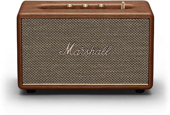 Marshall Acton III 60W Premium Home Wireless Speaker with Bluetooth 5.2 and Multiple Inputs - Enjoy signature Marshall sound | (Brown)