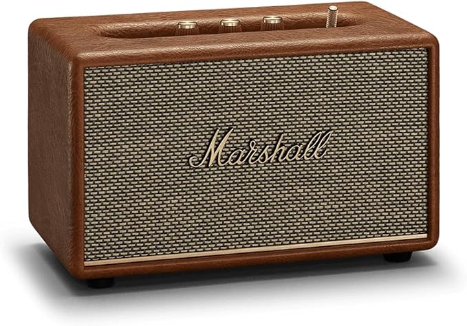 Marshall Acton III 60W Premium Home Wireless Speaker with Bluetooth 5.2 and Multiple Inputs - Enjoy signature Marshall sound | (Brown)