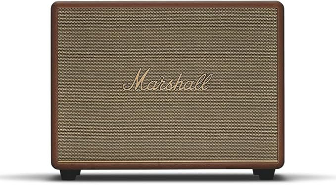 Marshall Woburn III 120W Premium Home Wireless Speaker with Bluetooth 5.2 and Multiple Inputs - Enjoy signature Marshall sound | Brown
