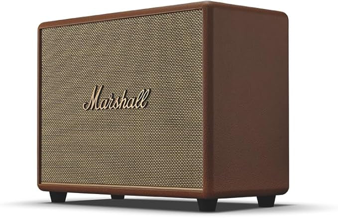 Marshall Woburn III 120W Premium Home Wireless Speaker with Bluetooth 5.2 and Multiple Inputs - Enjoy signature Marshall sound | Brown