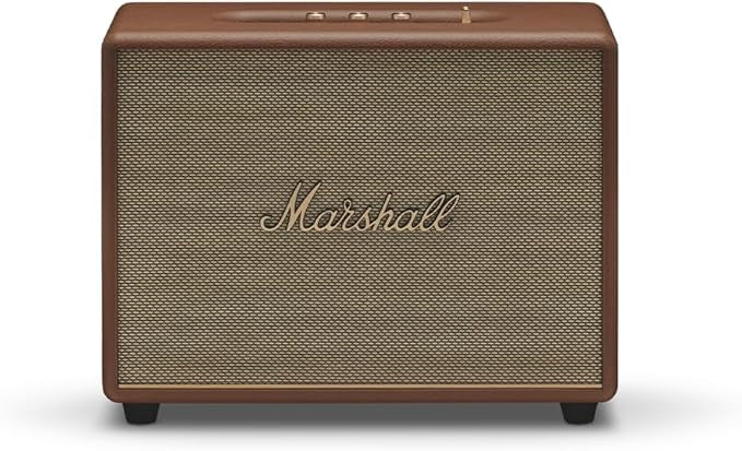 Marshall Woburn III 120W Premium Home Wireless Speaker with Bluetooth 5.2 and Multiple Inputs - Enjoy signature Marshall sound | Brown