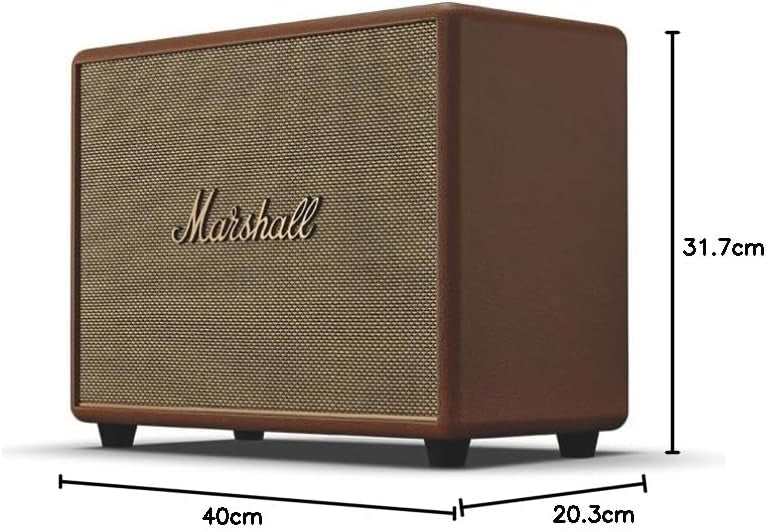 Marshall Woburn III 120W Premium Home Wireless Speaker with Bluetooth 5.2 and Multiple Inputs - Enjoy signature Marshall sound | Brown