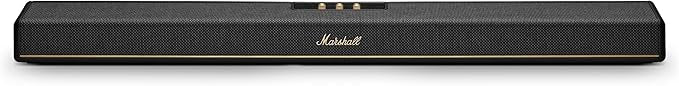 Marshall Heston 120 Soundbar - Dolby Atmos Immersive Sound and Built-in Subwoofer for TV, Movies and Music | Volume, Bass, Treble Controls | Bluetooth, Wi-Fi, HDMI, RCA Inputs - Black