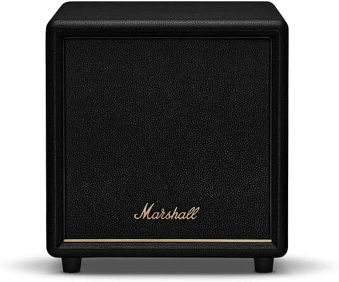 Marshall Heston Sub 200 Subwoofer - Deep Bass for TV, Movies, and Music | Bluetooth LE and RCA Mono Connectivity - Black