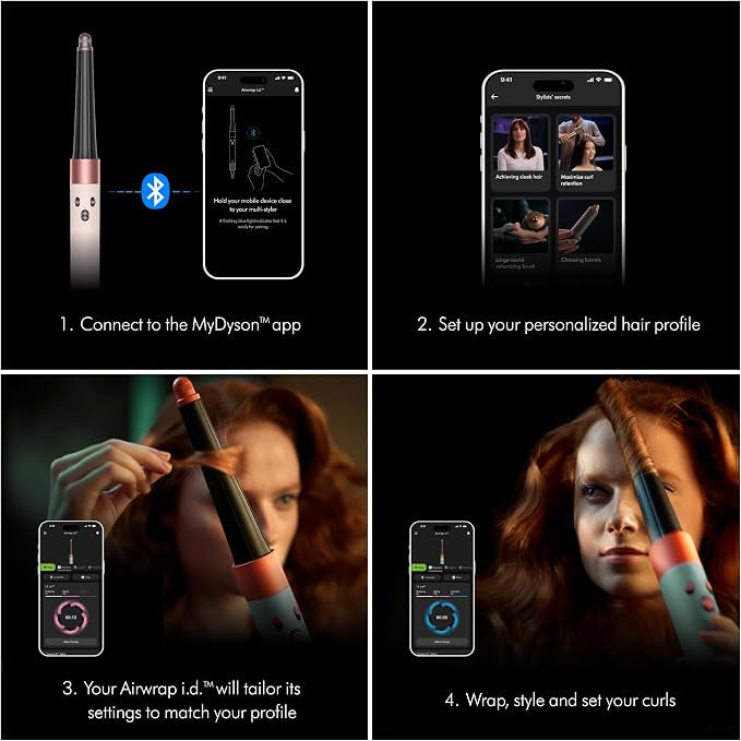 Dyson Airwrap i.d. Multi-Styler and Dryer Curly+Coily in Ceramic Pink and Rose Gold - International Version