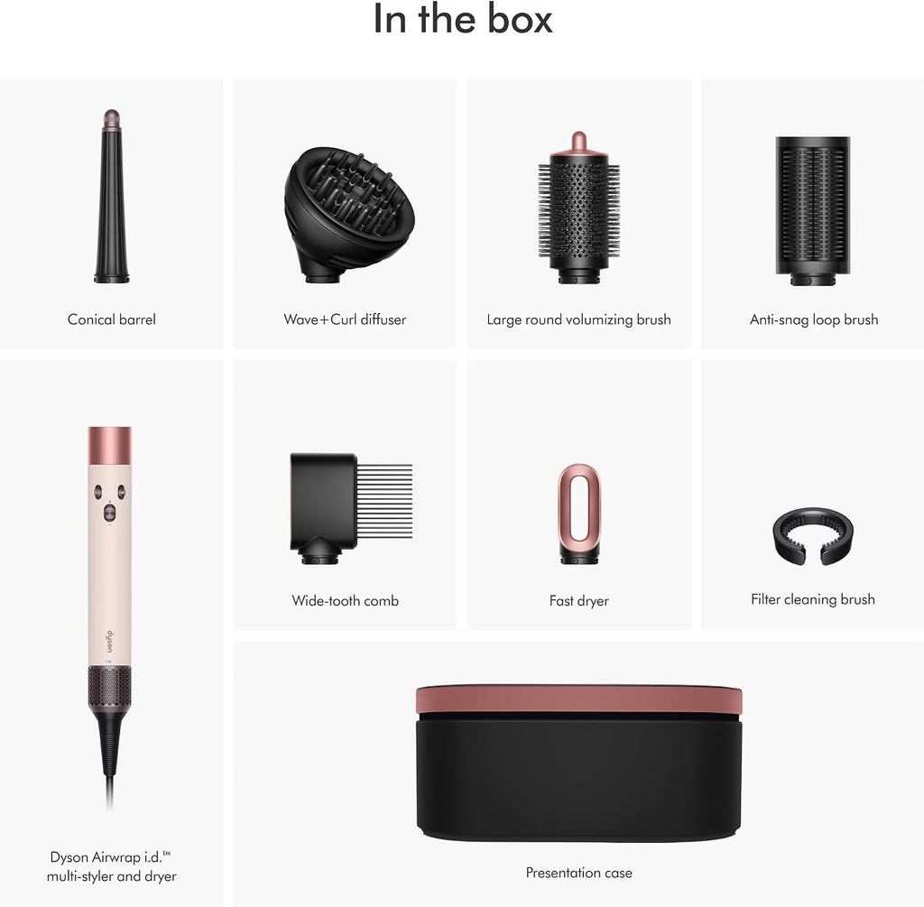 Dyson Airwrap i.d. Multi-Styler and Dryer Curly+Coily in Ceramic Pink and Rose Gold - International Version