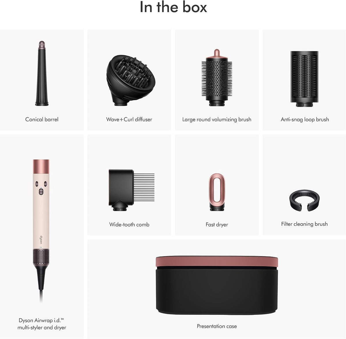 Dyson Airwrap i.d. Multi-Styler and Dryer Curly+Coily in Ceramic Pink and Rose Gold - International Version