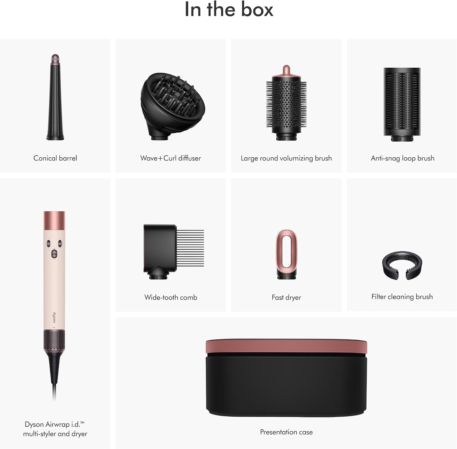 Dyson Airwrap i.d. Multi-Styler and Dryer Curly+Coily in Ceramic Pink and Rose Gold - International Version