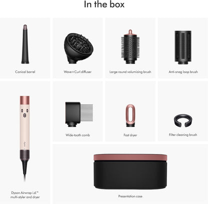 Dyson Airwrap i.d. Multi-Styler and Dryer Curly+Coily in Ceramic Pink and Rose Gold - International Version