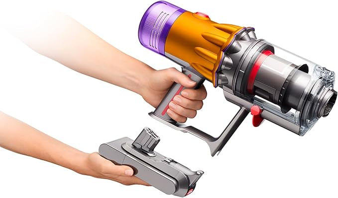 Dyson V12 Detect Slim Cordless Vacuum Cleaner,Yellow/Iron