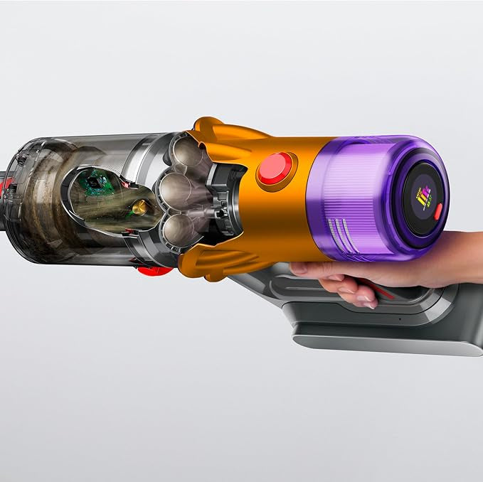 Dyson V12 Detect Slim Cordless Vacuum Cleaner,Yellow/Iron