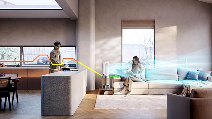 Purifier Humidify+Cool PH2 De-Nox (White/Gold) | PH05 Purifiying fan | 2 Year Dyson Warranty