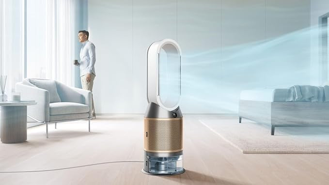 Purifier Humidify+Cool PH2 De-Nox (White/Gold) | PH05 Purifiying fan | 2 Year Dyson Warranty