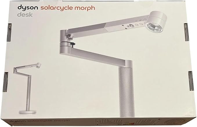 Dyson Solarcycle Morph Desk Lamp (White/Silver) - Intelligently Tracks Your Local Daylight - UK Model