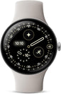 Google Pixel Watch 4 (45mm) - Android Smartwatch with Heart Rate and Sleep Tracking - 40-Hour Battery - Fitness Tracking - Google AI - Polished Silver Aluminum Case - Porcelain Active Band - Wi-Fi