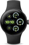 Google Pixel Watch 3 (41mm) Latest Model - Android Smartwatch, Heart Rate Tracking, Fitbit Advanced Running, Fitness Insights, 24-Hour Battery - Matte Black Aluminum Case - Obsidian Band - Wi-Fi