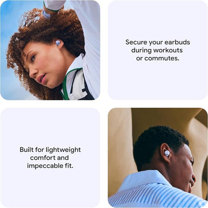 Google Pixel Buds 2a - Wireless Bluetooth Earbuds with Active Noise Cancellation and Transparency Mode - Lightweight, Comfortable Fit - 20-Hour Battery - Water Resistant - Built for Gemini - Hazel