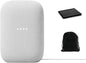Google Audio Bluetooth Speaker - Wireless Music Streaming, Powerful Sound, Assistant Built-in, Wi-Fi and Bluetooth Connectivity, Smart Home Control, Stereo Pairing, Includes Pouch and Cloth
