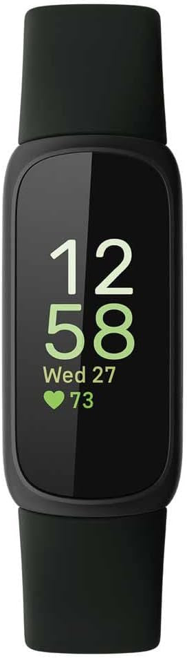 Fitbit Inspire 3 Activity Tracker with 6-months Premium Membership Included, up to 10 days battery life and Daily Readiness Score - Black/Midnight Zen, One Size