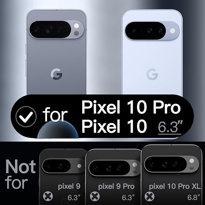 JETech Silicone Case for Google Pixel 10/10 Pro, Frost | Silky Soft Touch, Shockproof Protection, Scratch Resistant, Microfiber Lining