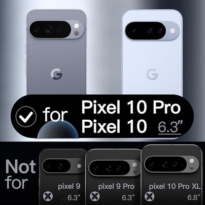 JETech Silicone Case for Google Pixel 10/10 Pro, Frost | Silky Soft Touch, Shockproof Protection, Scratch Resistant, Microfiber Lining
