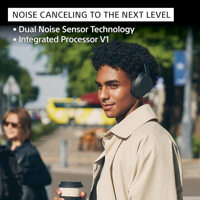 Sony WH-CH720N Wireless Noise Cancelling Headphones, 35 hours battery life, Clearer hands-free calling, Multipoint Connection, Black, UAE Version - 1-Year warranty