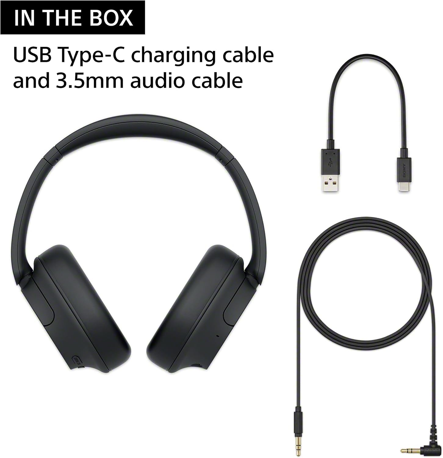 Sony WH-CH720N Wireless Noise Cancelling Headphones, 35 hours battery life, Clearer hands-free calling, Multipoint Connection, Black, UAE Version - 1-Year warranty