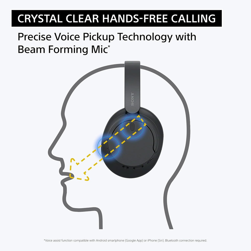 Sony WH-CH720N Wireless Noise Cancelling Headphones, 35 hours battery life, Clearer hands-free calling, Multipoint Connection, Black, UAE Version - 1-Year warranty